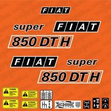 Fiat 850 DT H Adesivi Decalcomanie di ricambio aftermarket per trattore 