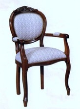 SEDIA CAPOTAVOLA IN MASSELLO IMBOTTITA CON TESSUTI LUSSO x SOGGIORNO SALA 116C