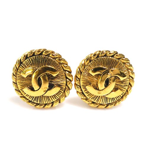 Orecchini clip con logo - a,