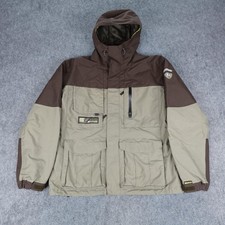 Giacca Burton uomo grande marrone marrone marrone con cappuccio isolato snowboard sci cappotto invernale