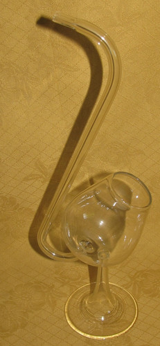 Pipa cognac vetro soffiato - pipa, in