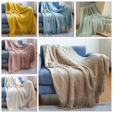 IN Knit Tassel Bedspread