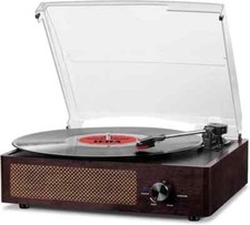 (Marrone) Lettore Vinile