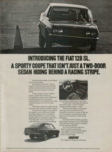 Fiat 128sl sporty coupè - sporty,
