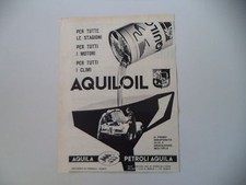 advertising Pubblicità 1960 AQUILA PETROLI OLIO AQUILOIL
