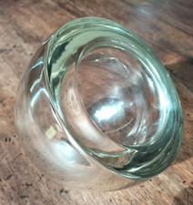 Alfredo Barbini Svuotatasche Ciotola Vaso in Vetro di Murano Space-Age Anni 80