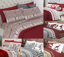 Completo Letto Matrimoniale 100% Cotone Sotto Angoli Sopra Federe Made in Italy