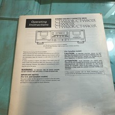 Istruzioni per l'uso Pioneer Ct-w620r/ctw602r/ct-w502r/ct-w420r/ct-w402r