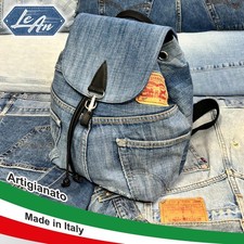 Zaino Levi’s Jeans Artigianale | Handcrafted Denim Bag Made in Italy