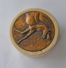 Fermacarte Travertino e Bronzo