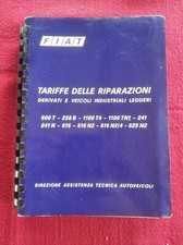 FIAT 600T 238B 1100T4 TN1  241 616 625 Tariffe delle Riparazioni ORIGINALE 1970