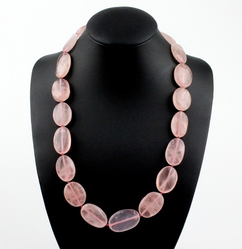 Collana rosenquarzo con - collana, in