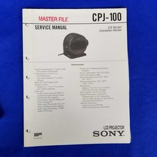 SONY CPJ-100 Manuale di