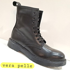 STIVALI uomo anfibi PELLE MILITARI 39 A 45 MADE IN ITALY vv