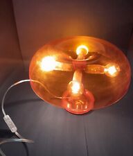 Lampada Da Tavolo Vintage Nessino Artemide Design Arancio Trasparente Originale