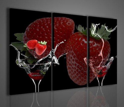 Quadri moderni strawberry - quadri,