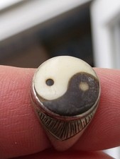 Bague yin yang argent - yang,