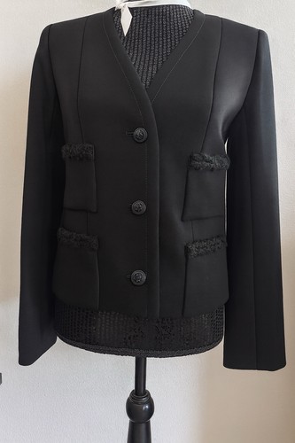 Giacca chanel uniforme nera - giacca,
