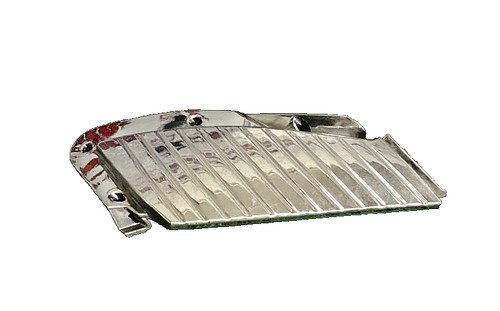 Carena deflettore cromato - sx,