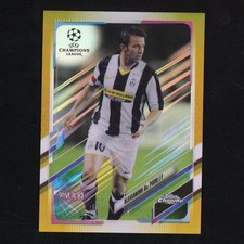 2021 Topps Chrome Alessandro Del Piero Steve Aoki Gold 38/50 Juventus 5901 LEGGI