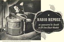 Poltrona radio Zenith anni 40