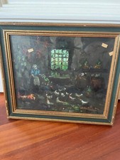 DUE OLIO SU TAVOLETTA DI LEGNO