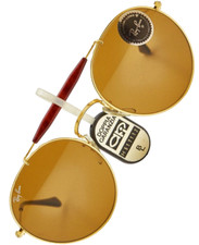 ? vintage occhiali da sole RAY BAN W0921 Tortuga B-15 gold arista 80s?Unisex