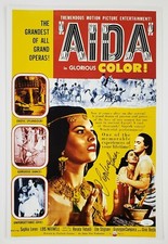 Locandina film firmata Sophia Loren Aida 12x18 operazione balestra El Cid LEGEND JSA