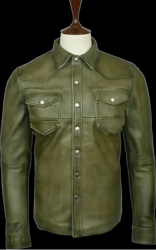 Camicia uomo vera pelle - , di