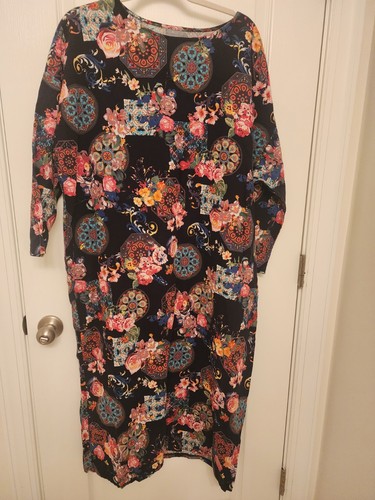 Abito tubino floreale 3xl più - floreale,