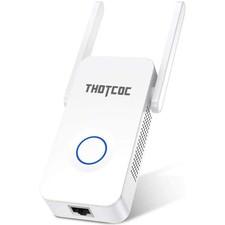 RIPETITORE WIFI EXTENDER 1200MBPS DUALBAND 2 ANTENNE CAVO ETHERNET 2,4GHZ