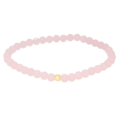 Bracciale quarzo rosa - bracciale, in
