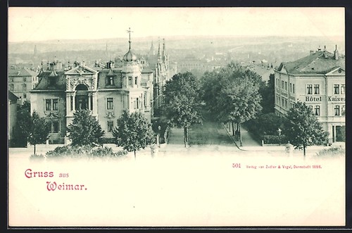 Cartolina weimar turingia - weimar,