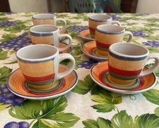 Set 6 Tazzine Da Caffe Dipinte
