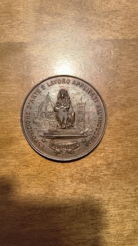 Medaglia esposizione arte e - medaglia,
