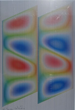 ALBERTO BIASI: Raro Rilievo Ottico cm. 50x35, Firmato, Numerato. STUPENDO!!! 