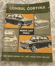 Manuale Lista Parti Ricambio Ford Cortina 