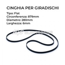 Cinghia per giradischi Flat