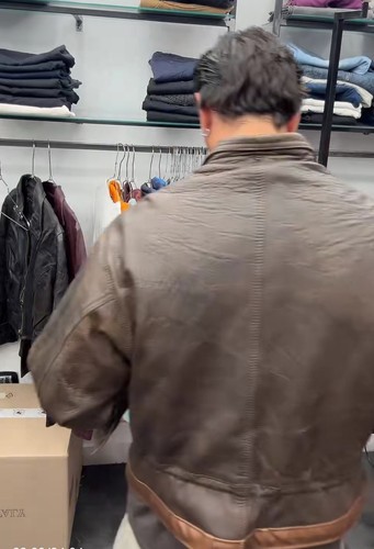 Giacca uomo pelle marrone - , tg