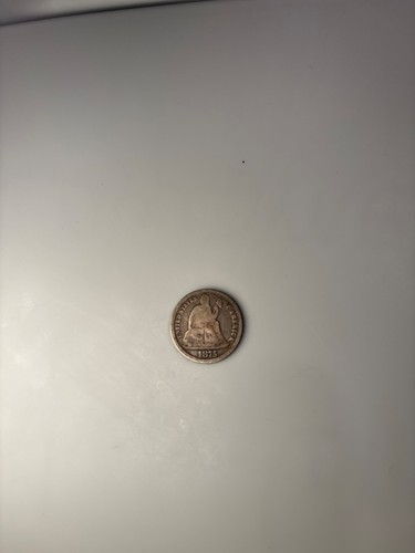 1875 liberty seduto - 1875-cc, dime