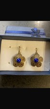 Orecchìni Argento  Dorato 925 Antichi Lapislazzuli