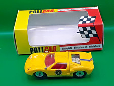 POLISTIL POLICAR FERRARI Ford GT 40 P57 SCALA 1/32 1965 SLOT CAR GIALLA