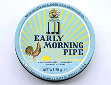 SCATOLA DI LATTA PER TABACCO-DUNHILL EARLY MORNING PIPE-ANNI 80'-TIN BOX TOBACCO