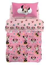 Trapunta invernale  Minnie Rainbow UNICA Singolo Caleffi-Disney COTTONE