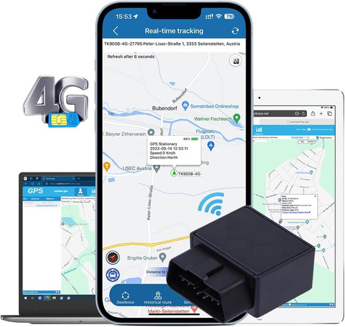 Gps tracker lte obd2 - tracker, 4g
