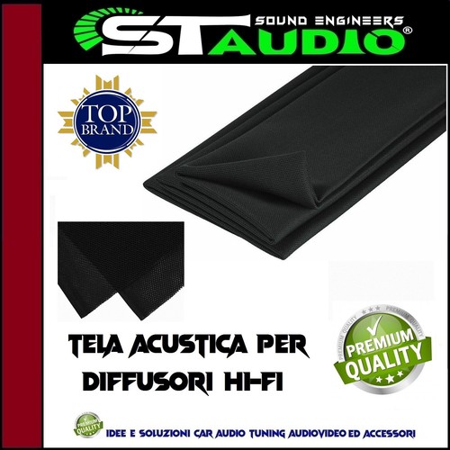 Tela acustica nera - tela, tessuto