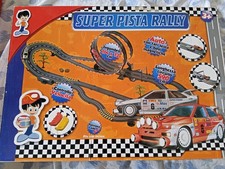 ? Pista Elettrica SUPER PISTA RALLY 590cm con 2 Auto Magnetiche Gioco gara loop