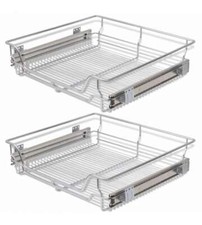 Cestelli a Rete Estraibili 2 pz 600 mm Argentati