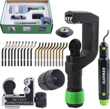 KEWAYO Set Tagliatubi e Mini-Tagliatubi (5-50mm / 3-28mm) con Sbavatore - Per Ac