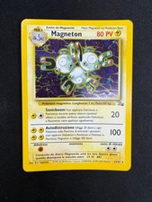 Pokemon Magneton 11/62 Fossil Rara Holo Unlimited Wizards ITA Carte Vintage